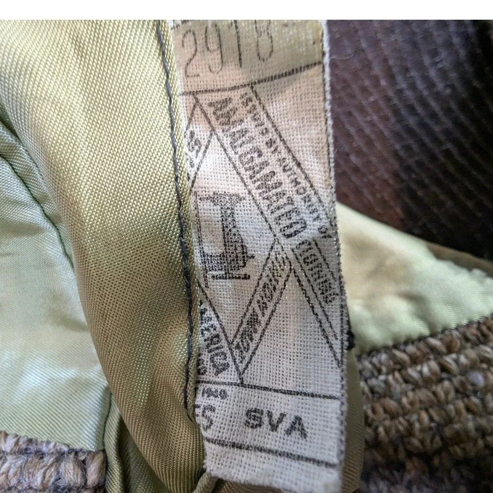 Vintage Johnny Carson Wool‎ Jacket L Brown Tweed Elbow Patches USA